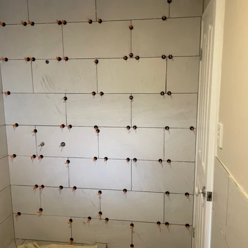 Bathroom tiling