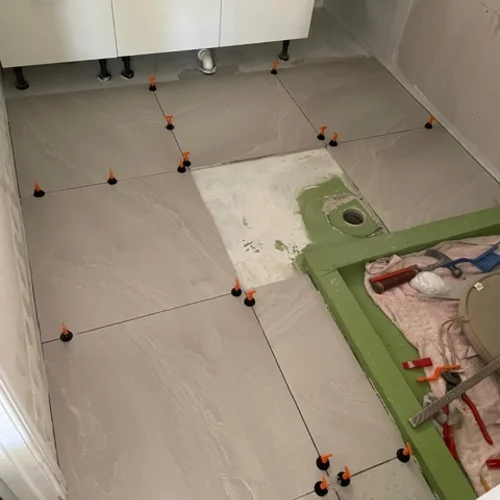 Bathroom tiling