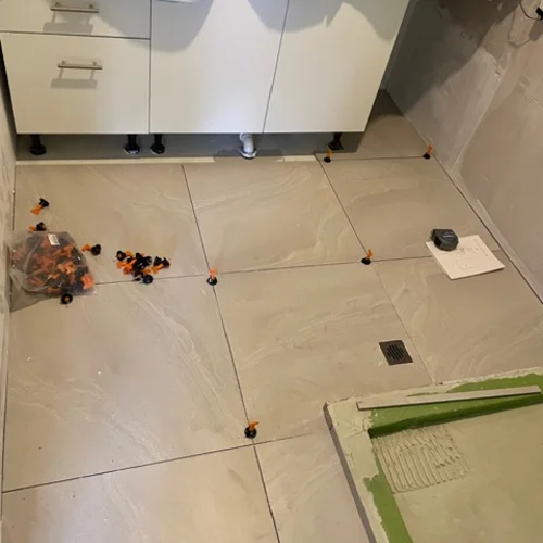 Bathroom tiling