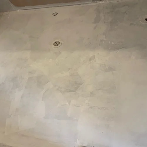 Shower floor preparation