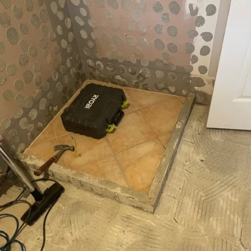 Shower base renovation
